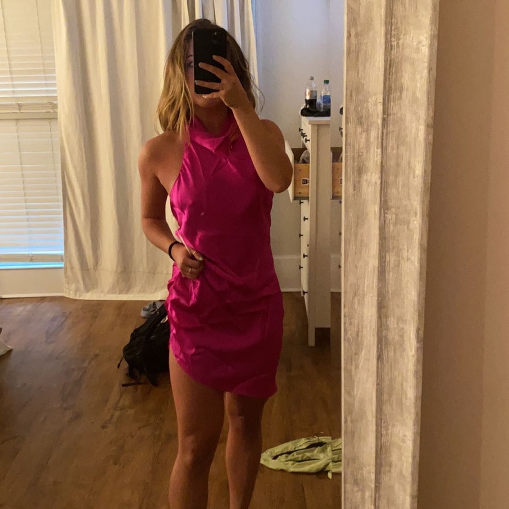 Amanda Uprichard pink silk dress; never been worn (only when trying on)